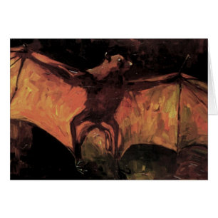 Cartão Flying Fox Bat por Vincent van Gogh