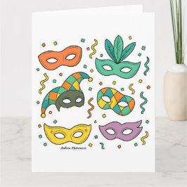 Cartão Flying Masks