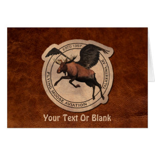 Cartão Flying Moose Aviation