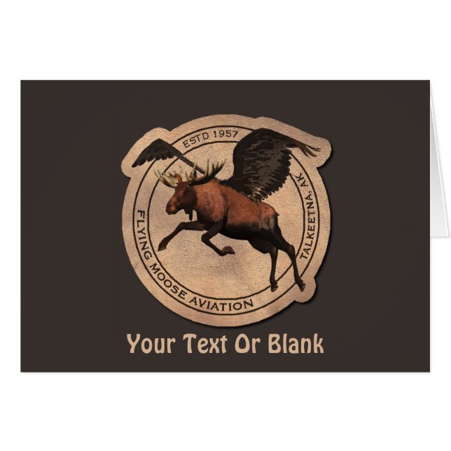 Cartão Flying Moose Aviation (Frente Horizontal)