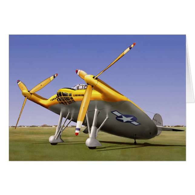 Cartão Flying Pancake, 1942 (Frente Horizontal)