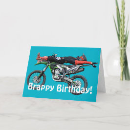 Cartão FMX - Conluio aéreo III do motocross do estilo