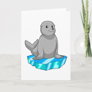 Cartão Foca com banquisa