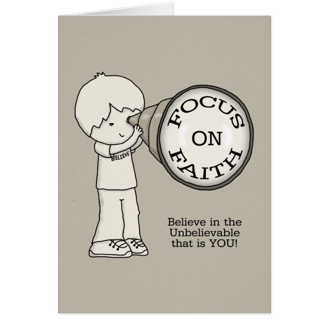 Cartão Foco Na Fé (Frente)