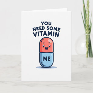 Cartão Fofo de Vitamina Simples