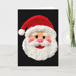 Cartão Fofo Divertido Elegante Falso Papai Noel de Fio Ro