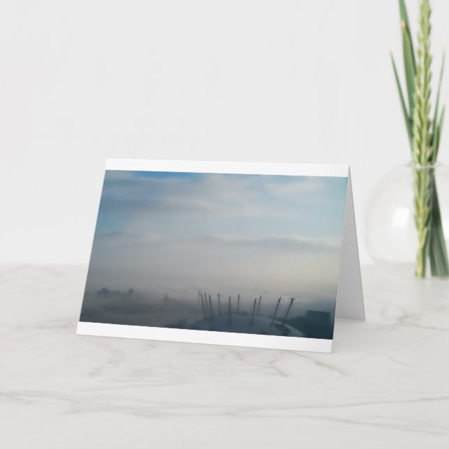 Cartão Fog over Millennium Dome, Londres (2) (Frente)