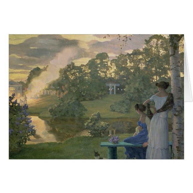 Cartão Fogo-de-artifício, 1922 (Frente Horizontal)