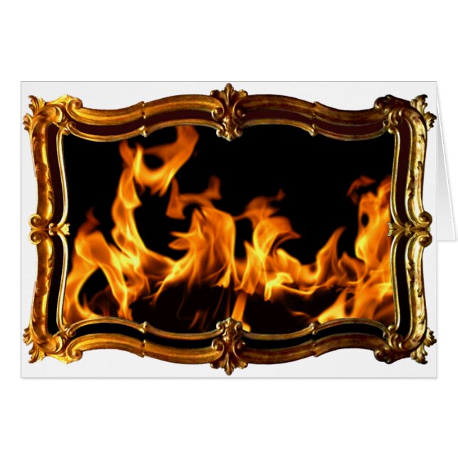 Cartão Fogo Dourado B (Frente Horizontal)