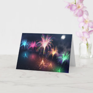 Cartão Fogo na placa de água