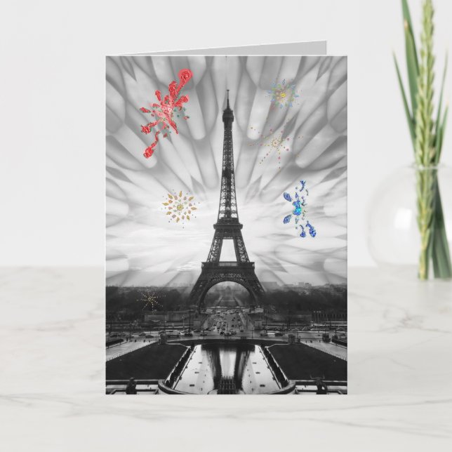 Cartão Fogos de artifício! (Frente)