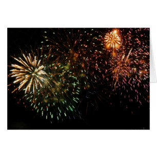 Cartão Fogos-de-artifício 5 de Dominica