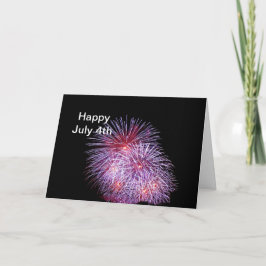 Cartão Fogos de artifício 6 de julho 4