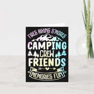 Cartão Fogueiras Trilha SMores Acampamento Equipe Amigos 