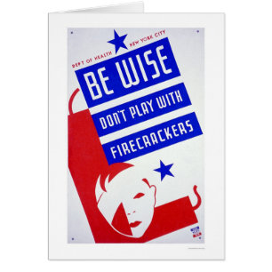 Cartão Foguete WPA 1936 perigoso