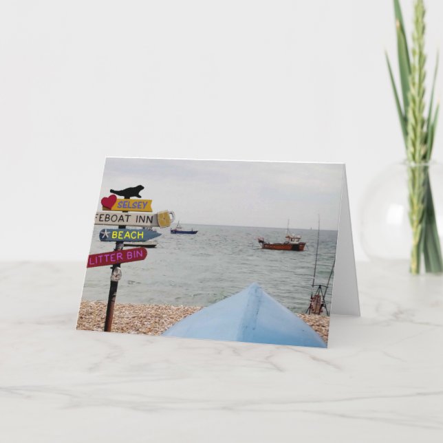 Cartão Foi-se.....Pesca. (Frente)