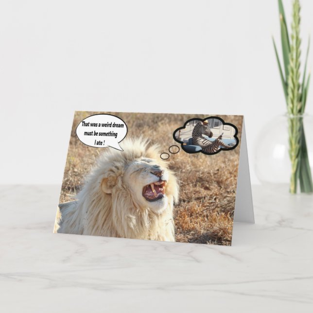 Cartão Foi um sonho estranho (Frente)