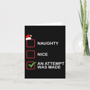 Cartão Foi Uma Tentativa Engraçada De Natal.