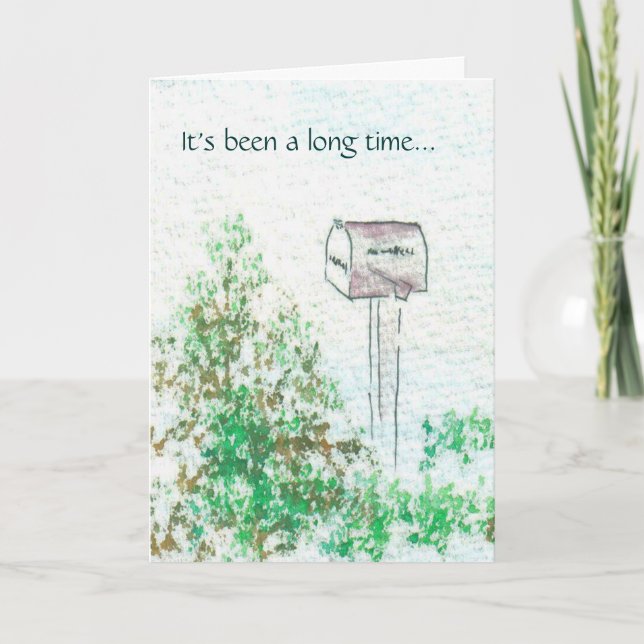 Cartão Foi uns muitos tempos… (Frente)
