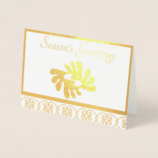 Cartão Foil Adinkra bronya para Paz na Terra