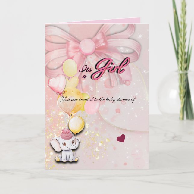 Cartão Folded Elephant Card (Frente)