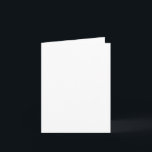 Cartão Folded Greeting Card<br><div class="desc">Create your own white personalizable, minimalist style which can be easily updated with your Photo and text. If you need any help personalizing this product, please contact me using the message button below and I will be happy to help.</div>