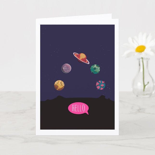 Cartão Folded Greeting Card (Planta pequena)