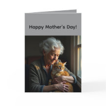 Folded Greeting Card for Mother's Day