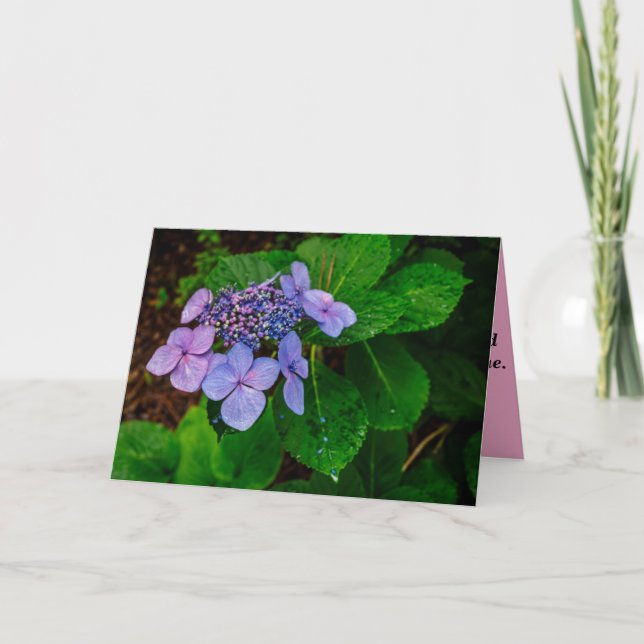 Cartão Folded Landscape Sympathy Card (Frente)