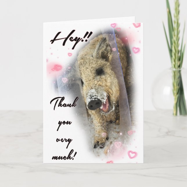Cartão Folded Thank you Card (Frente)