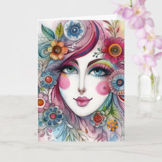 Cartão Folded Whimsical Card