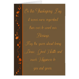 Cartão Folgas do outono