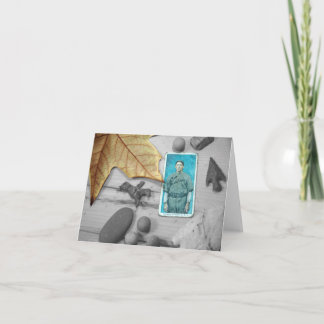 Cartão folgas no outono