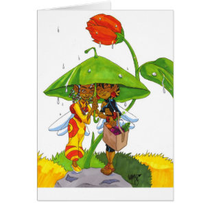 CARTÃO FOLHA DO GUARDA-CHUVA