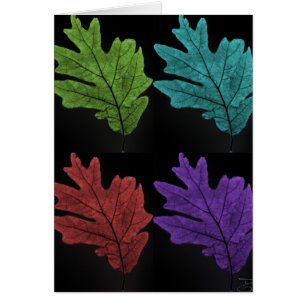 Cartão folha do warholesque