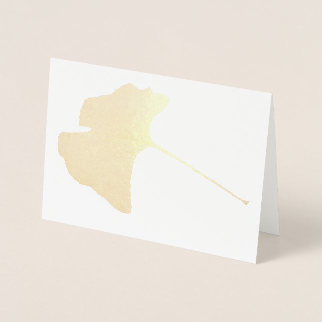 Cartão Folha Ginkgo Biloba (Frente)