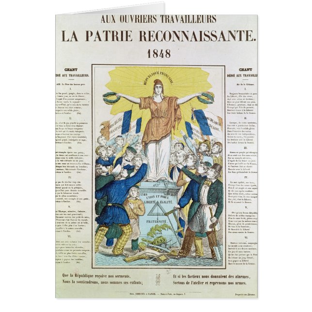 Cartão folha lírica para uma canção dedicada ao (Frente)