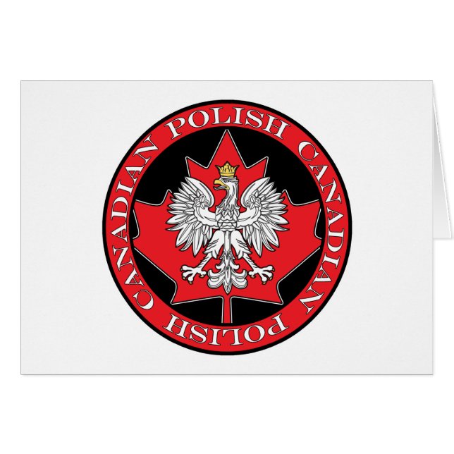 Cartão Folha Polonesa (Frente Horizontal)