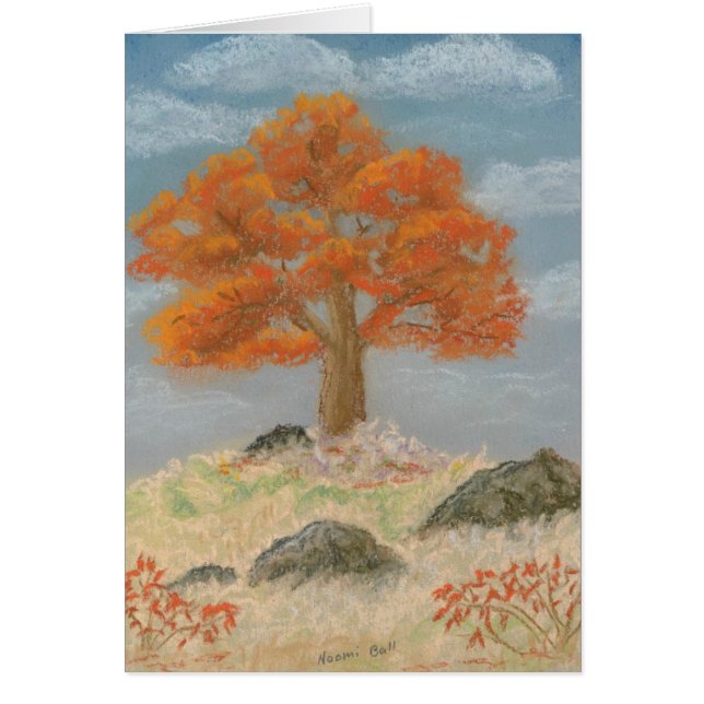 Cartão Folhagem de outono (Frente)