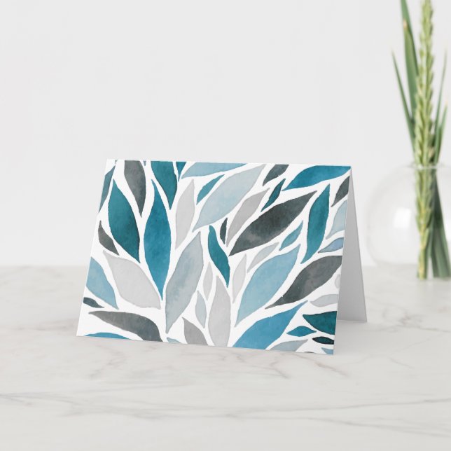 Cartão folhas de árvore (Frente)