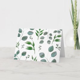 Cartão Folhas de eucalipto