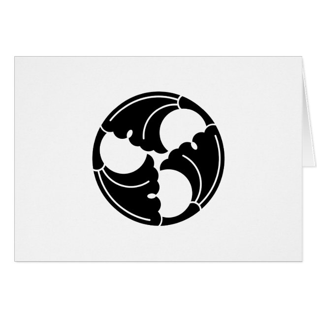 Cartão Folhas de ginkgo temperadas (Frente Horizontal)