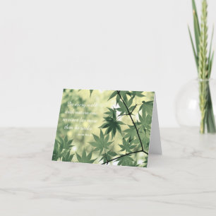 Cartão Folhas de Mapeamento de Cotação de Natureza Inspir