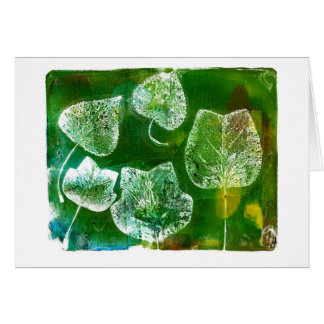 Cartão Folhas de outono