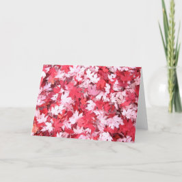 Cartão Folhas de outono