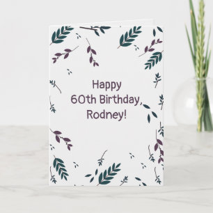 Cartão Folhas de outono Editáveis