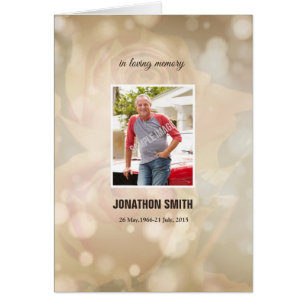 Cartão Folheto fúnebre do modelo