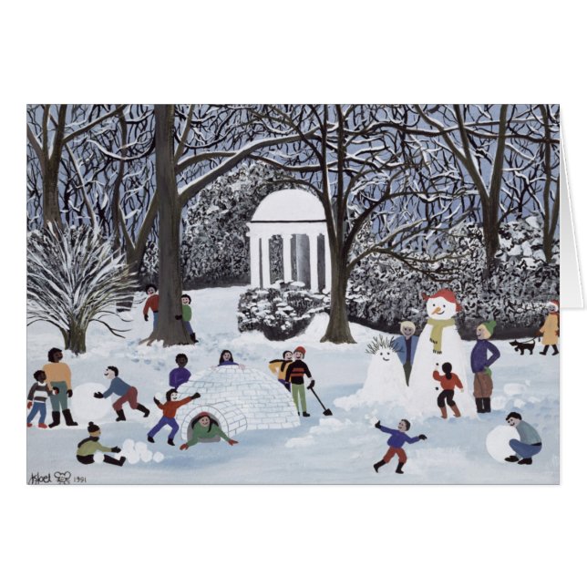 Cartão Follies de Neve (Frente Horizontal)