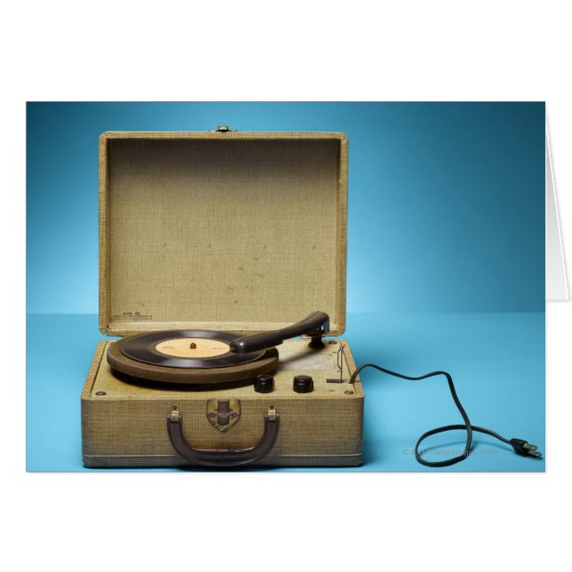 Cartão Fonógrafo Vintage (Frente Horizontal)