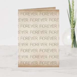 Cartão Font Floral do Wedding Forever